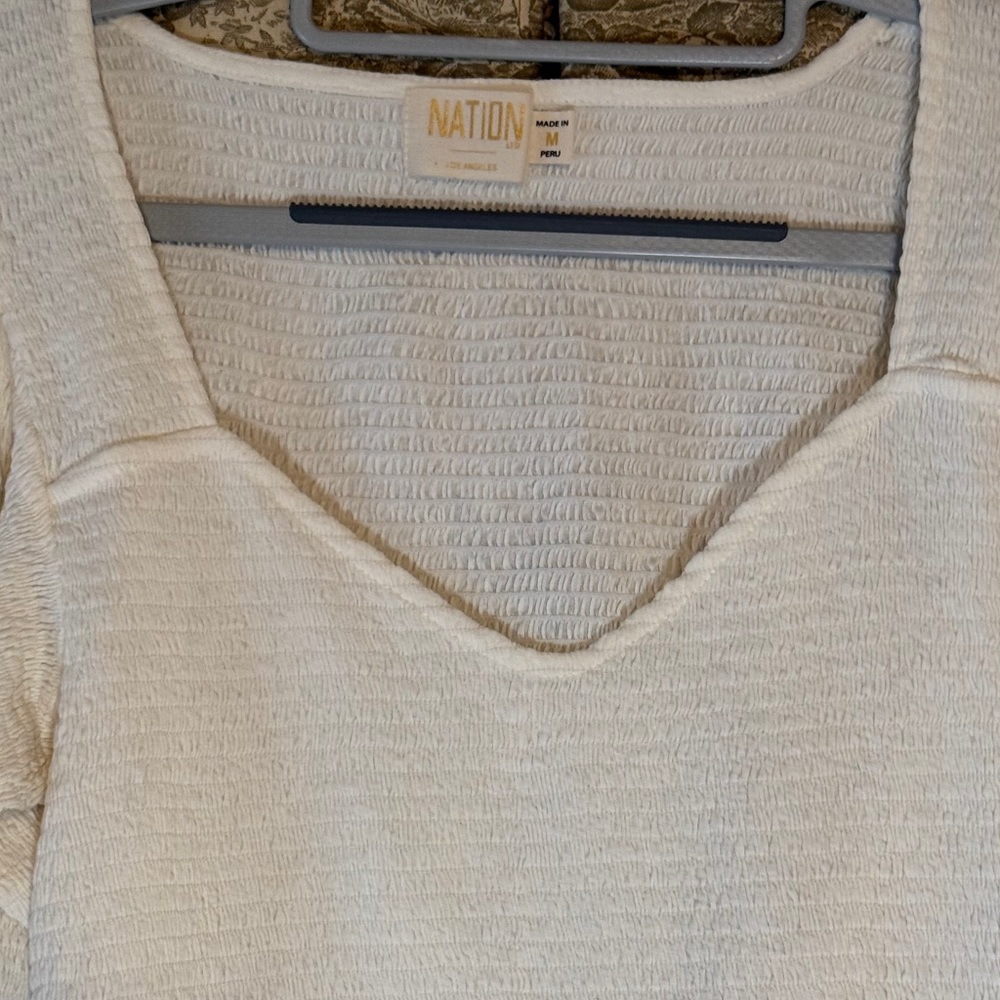 Nation Ltd Bianca Smocked 80s Tee - Picture 4 of 6